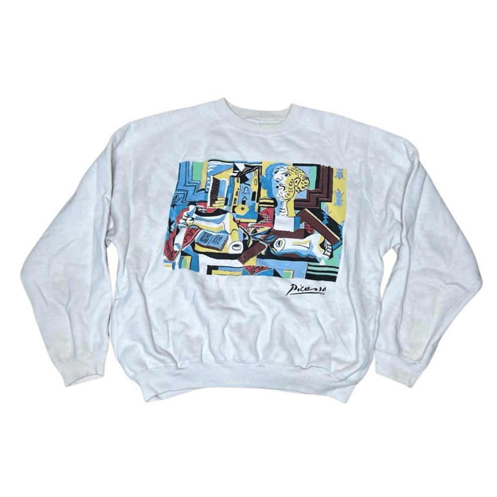 American Vintage 80s Pablo Picasso Art Sweatshirt Pullover Medium